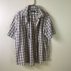 Faded Glory Plaid Button Down Shirt